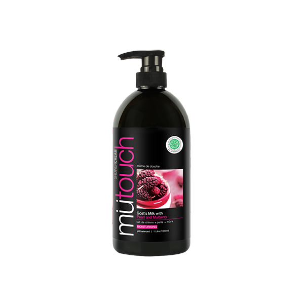 Mutouch Goats Milk Shower Cream - Pearl and Mulberry - 1000ml