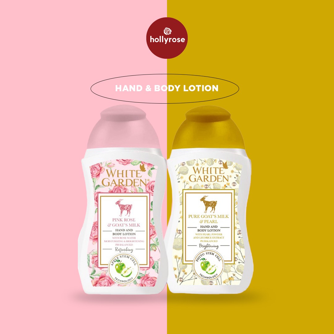 White Garden Hand and Body Lotion  - Pink Rose & Goat's Milk - 250ml